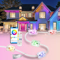 100ft Permanent Outdoor Lights, RGB+IC IP67 Waterproof Smart LED Lights with App/Remote for Daily, Christmas, New Year, Halloween, Holiday, Party Decor, Valentine's Day Christmas Lights Outdoor