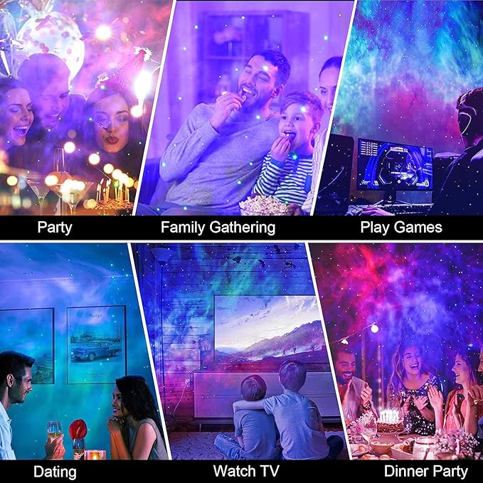 Galaxy Projector for Bedroom,Star Projector Galaxy Light,Northern Lights Projector,Ceiling Starlight Projector,Nebula Lamp,Smart APP&Voice Control,Aurora LED Night Light for Valentines Day Gifts