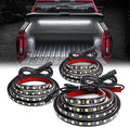 GOOACC Truck Bed Light Strip 3PCS 60" 270 LEDs White Lighting Waterproof for 12 Volt Car Cargo Pickup SUV RV Boat, On/Off Switch Blade Fuse Splitter Cable