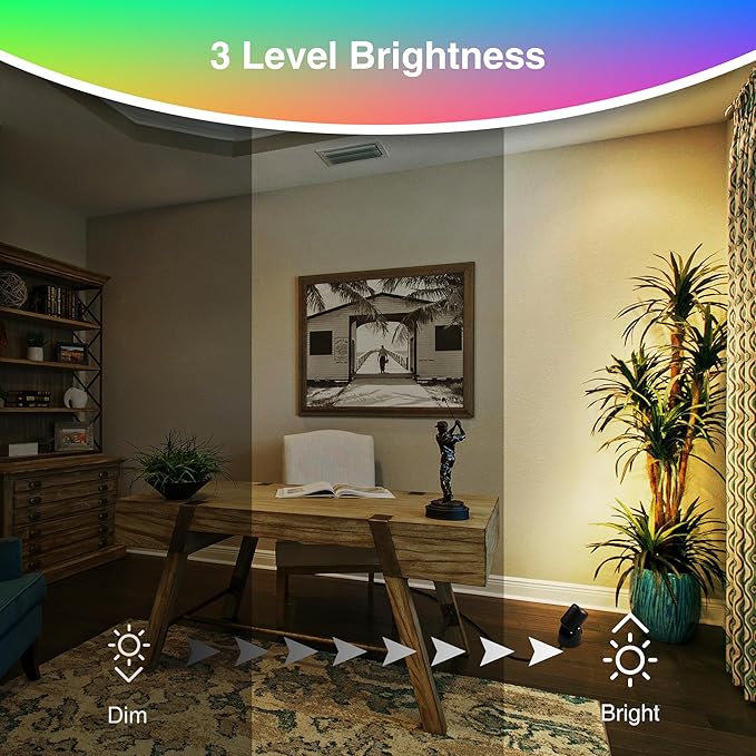 RGBW Christmas Spot Lights Indoor 6W Up Lights Indoor with Remote Control 16 Color Changing Uplighting Indoor 120V LED Spotlight Indoor Dimmable Uplights Indoor for Parties Plant Decor, 2 Pack