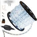 WYZworks 1656LEDs 150ft LED Outside Rope Lights, Outdoor ETL Certified Waterproof Permanent 360 Degree Flexible Bend & Light Emitting, Connectable, Christmas Palm Tree Exterior Landscape, Cool White