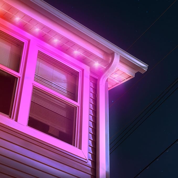 LIFX 50ft Permanent Outdoor Light Extension, Smart RGBW LED Strip, Wi-Fi Enabled, Supercolor, Compatible with Alexa, Google, Requires 50ft Base Kit, for Holiday & Everyday Use, LFXSL50-30/LED/50EXT