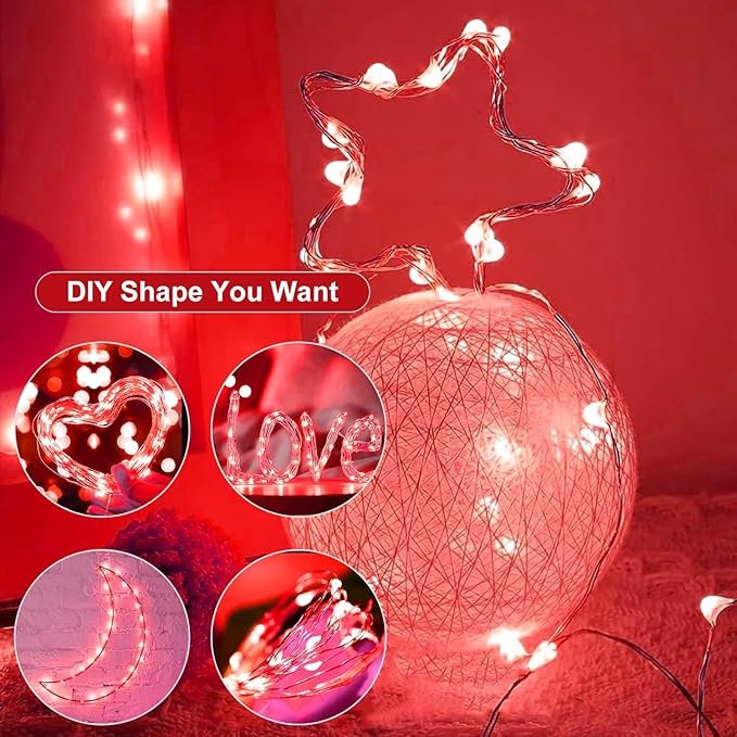 8Pack Fairy Lights Battery Operated, 7ft 20 LED 3 Modes Speed Twinkle Mini String Lights Waterproof Silver Wire Firefly Starry Lights for Mason Jars Wedding Party Christmas Decorations