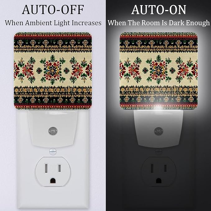 Sensor Lights Traditional Horizontal Led Night Light for Hallway, Stair, Corridor, Kitchen, Living Room, Garage, Basement, Utility Room,2 Pack