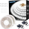 RadiantFlux White Strip Lights,2 Sets of 65ft. LED Strip Lights,Strip Light for Cabinet,1200 LEDs Flexible LED Strip Lights for Shelves, Living Room, Study, Wardrobe