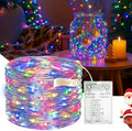 16FT 50 LED Fairy Lights Battery Operated with Timer, 8 Modes USB Mini Twinkle Light, Small String Lights for Christmas Tree Wreath Vase Bedroom DIY Party Decorations-Multi-Colored