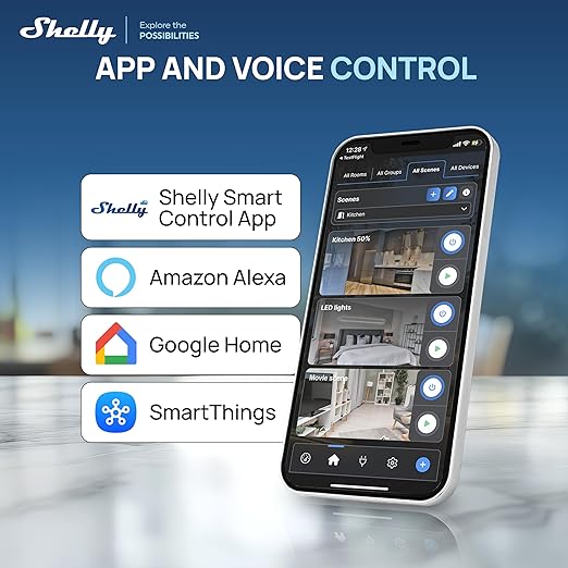 Shelly BLU H&T Display ZB Black, Bluetooth & Zigbee Operated Temperature & Humidity Levels Sensor, E-Paper Display, Home Assistant, Alexa, Google Home, Real-Time Monitoring, Long-Life Battery