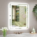 24x30 LED Bathroom Mirror with Lights, Super Bright Front & Backlit Vanity Mirror for Wall, Anti-Fog & Memory Smart Mirror, 5mm Shatter-Proof Tempered Glass, ETL Listed, Vertical/Horizontal