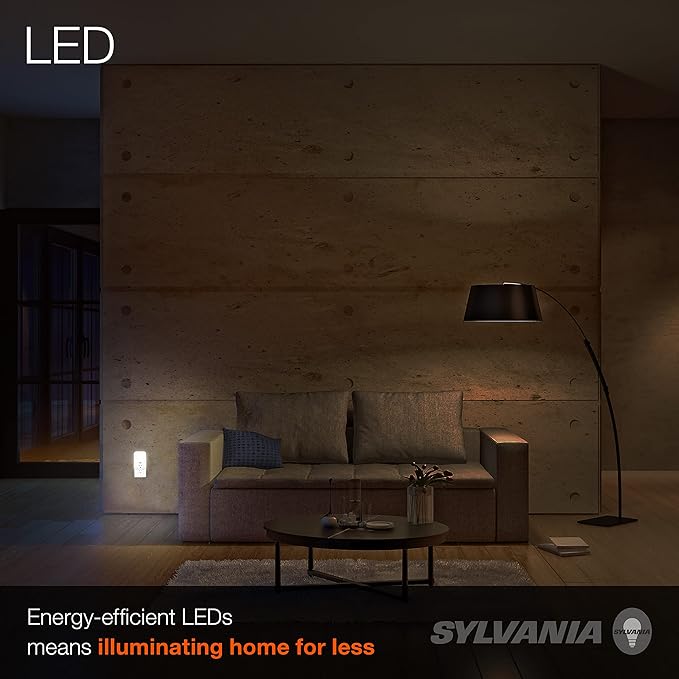 LEDVANCE Sylvania LED Night Light with USB Port and Socket, 3-Color Select, Frosted, 3000K, 5 Lumens, Cool White - 1 Pack (64991)