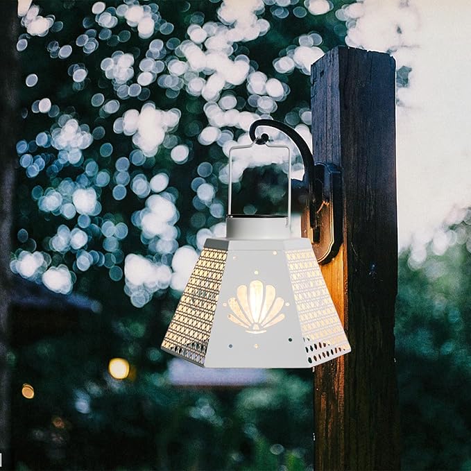 Afirst Solar Lanterns Outdoor, Hanging Solar Lights Hollow Out Waterproof Decorative LED Lanterns for Yard, Patio,Lawn,Pathway,Garden Decor Mother's Day Gifts