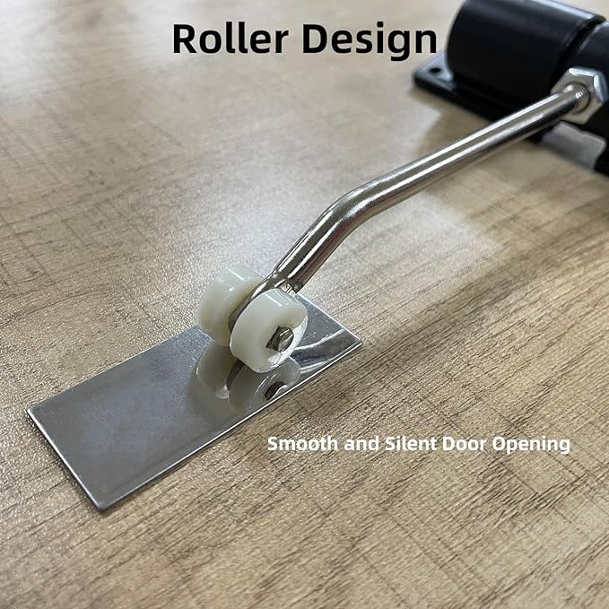 Automatic Door Closer,Adjustable Safety Spring Self-Closing Mechanism for Interior,Bedroom Doors (Black)