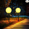 BlcTec Solar Pathway Lights Outdoor, Warm White Path Lights with 3-Sided Solar Panels, 15H Runtime, IP65 Waterproof, Auto On/Off for Patio, Garden, Lawn, Driveway, Yard, Landscape Decor, 2 Pack