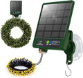 Solar Wreath Hangers for Front Door with 60 LED Lights, Compatible with Lighted Wreaths, Large Suction Cup Hook for Glass Window Outdoor Porch Decorations
