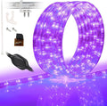 WYZworks 1116LEDs, 100ft LED Outside Rope Lights, Waterproof Permanent Outdoor ETL Certified Connectable Clear Tube, Christmas Palm Tree Holiday Decorative Landscape Patio Accent Lighting - Purple