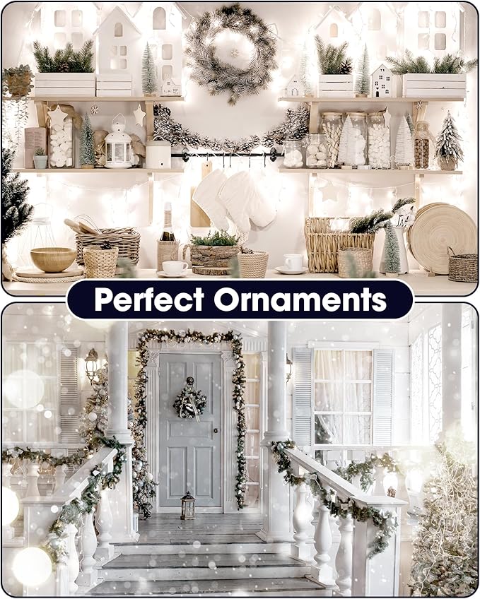 Riakrum 7ft 20 Fairy Lights Battery Operated [3 Styles], LED String Lights Bulk Waterproof String for Christmas Mason Jars Wedding Engagement Party Decorations Table Centerpiece(White,25 Pack)