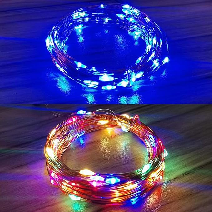 9ft USB Silver Wire LED String Lights - 30 LEDs Fairy Lights for Wedding, Party, Christmas Festival Decorations, W1