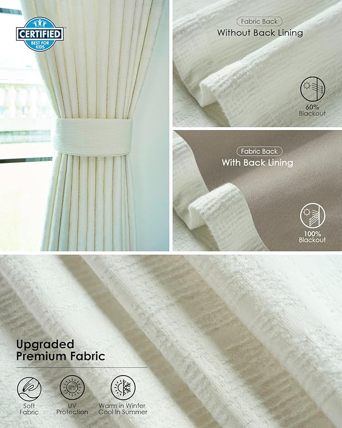 Yoolax Smart Retractable Curtain Compatible with Alexa and Google Home, Motorized Curtain Hardwired with Remote Customized Size (White)