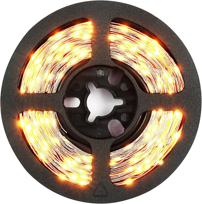Dual Sensor Stair Lights Indoor, Motion Activated Plug-in Step Light Strip Indoor with Dimmer, Delay Timer for Stairway (Warm White 3000K (32.8FT Light Strip), Power Adapter (9.84FT Cable))
