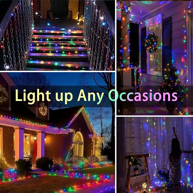 50Pack Fairy Lights Battery Operated, 7ft 20 LED 3 Modes Speed Twinkle Mini String Lights Waterproof Silver Wire Firefly Starry Lights for Mason Jars Wedding Party Christmas Decorations