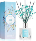 Airkeep Reed Diffuser Set,3.38 fl oz (100 ml) - Ocean Breeze Oil Diffusers with 8 Reed Sticks, Home Fragrance Reed Diffuser for Bathroom Shelf Decor
