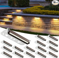 Retaining Wall Lights, 7 Inch LED Hardscape Lighting Waterproof, 12V Low Voltage Landscape Lighting, Outdoor Step Lights for Patio Stairs Deck 2700K, 270° Rotate, 16 Pack