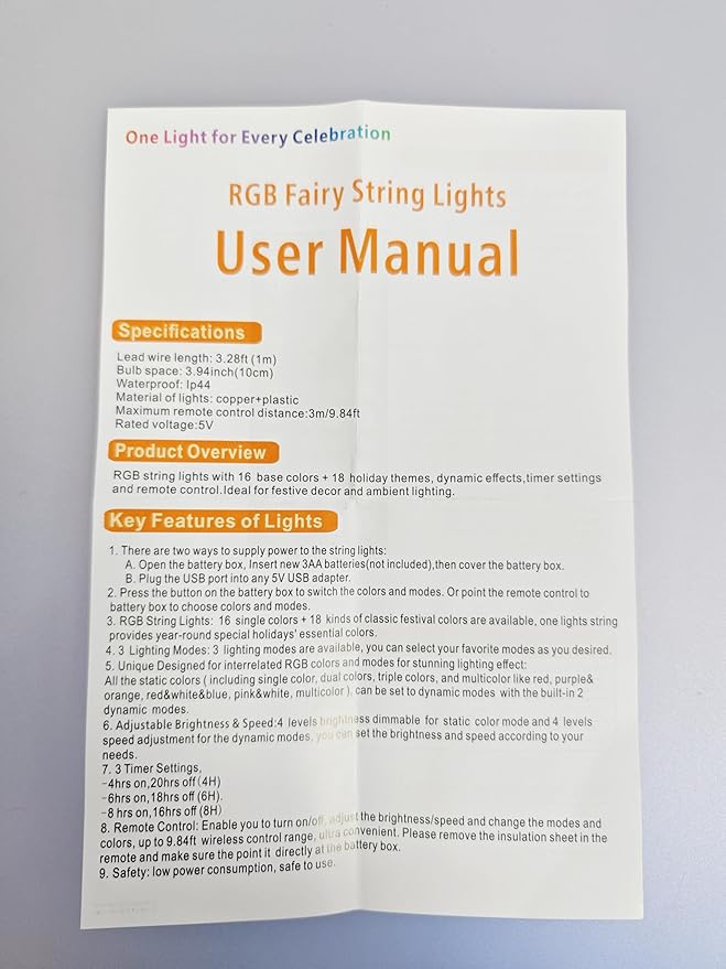 4 Pack 240LED Fairy Lights Battery Operated - 20FT 34 Color Changing Fairy Lights with Remote Indoor, RGB Twinkle Sliver Wire Light USB for Bedroom, Dorm, DIY, Christmas Decor