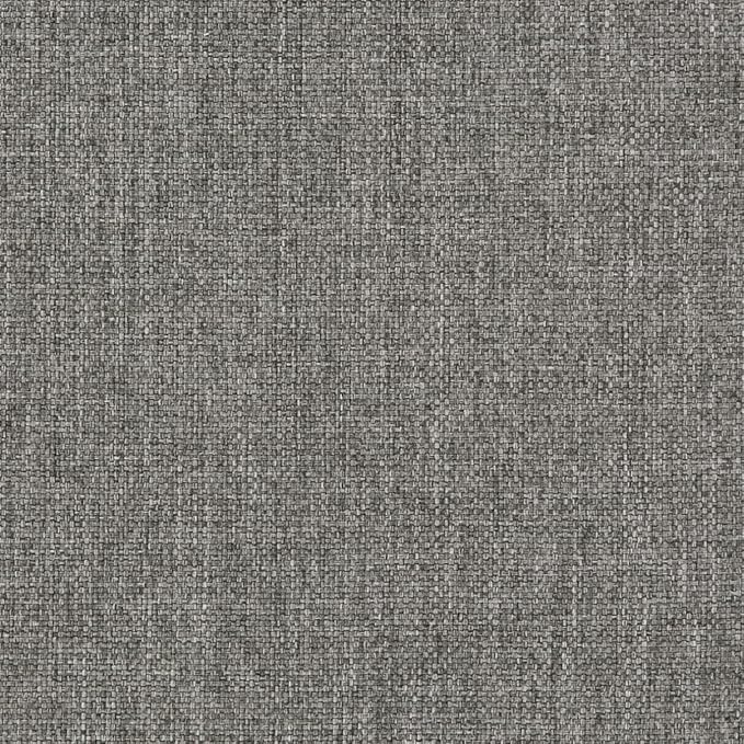 SIMPLIHOME Milltown Small Ottoman Bench - 26.8 inch Wide Upholstered Linen Look Fabric Rectangle Footstool Ottoman in Grey, Contemporary Bench for Bedroom or Entryway with Cushioned Seat, Assembled