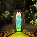 Outdoor Solar Lantern-Waterproof Turtles Hanging Metal Decorative Lights for Patio Table Garden Pathway Yard with Super Bright Warm White LED,Large Solar Panels