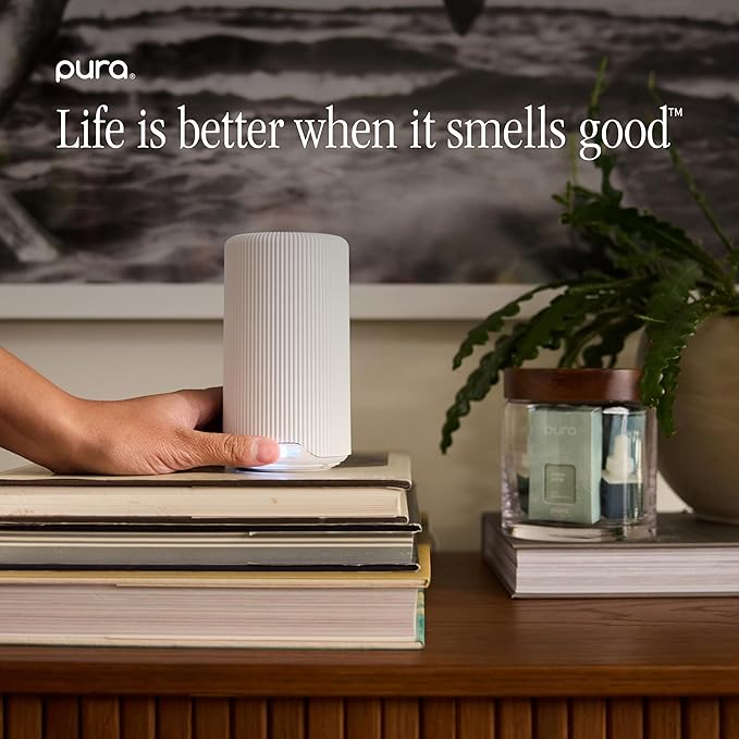 Pura x Studio McGee Home Scent Refill - Smart Air Diffuser - Up to 120-Hours of Luxury Fragrance per Refill - Home Essential - Clean & Safe Diffuser Fragrance - 2 Pack, Santal Vanilla