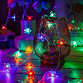 Flower Fairy String Lights, 33ft 100 LED Cherry Blossom Plug in Easter Christmas Tree Hanging Décor Lamp, Garden Bedroom Indoor Decorations for Fence, Wedding Birthday Party (Multicolor)