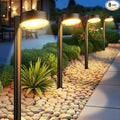 8 Pack Solar Pathway Lights Outdoor, 12 Brighter LED Solar Lights Outdoor Waterproof, Up to 12 Hrs Modern Path Light for Yard Garden Walkway Driveway Lawn (8 Pack)
