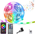 Led Lights for Bedroom 100FT, RGB Led Strip Lights Color Changing Indoor, Music Sync Led Light Strip with Remote & App Control, DIY Fancy Led Lights for Room Decor Ambient Lighting (1 Roll)