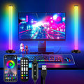 RGB Light Bars 360° Full-Screen Lighting, 2x16.5 Inch Smart RGB IC LED Light Bars for Room, Music Sync TV Lights Bar with Remote, App Control, USB Powered for PC Monitor Backlight Bedroom Gaming Desk