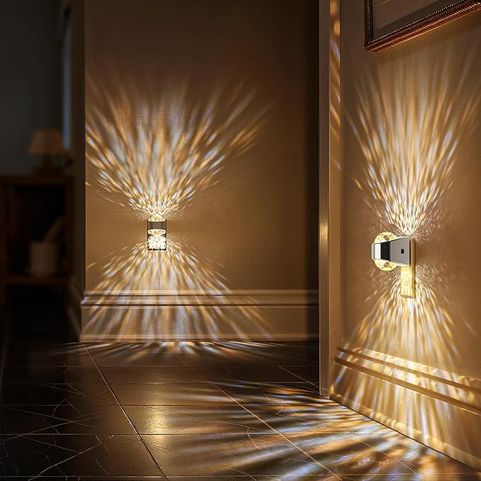 Briignite Night Light, Sliver Night Lights Plug into Wall 2 Pack, LED Projector Night Light, Soft White for Bedroom, Dimmable Brightness Dusk to Dawn Nightlight for Bathroom, Gaming Room, Home Decor