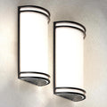 ASD LED Indoor Wall Mount Light Fixture - 14 Inch 20W Modern Interior Matte Black Dimmable Wall Sconce Light - ETL 3000K 4000K 5000K Adjustable - Hallway, Bedroom LED Wall Lights, 2 Pack