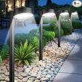 6 Pack Solar Pathway Lights Outdoor, 12 Brighter LED Solar Lights Outdoor Waterproof, Up to 12 Hrs Modern Path Light for Yard Garden Walkway Driveway Lawn, Cool White
