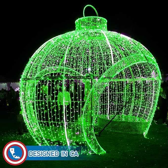Russell Decor LED Rope Lights for Saint Patrick's Day Holiday Party Wedding Seasonal Christmas Decoration Super Bright and Flexible Lights (Green, 80ft)