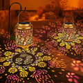 Brizled Butterfly Solar Lantern Lights with Colorful Projection, Christmas Birthday Gifts for Women Mom Grandma, Multicolor Hanging Lights Outdoor Waterproof, Solar Lantern Lights for Garden Patio
