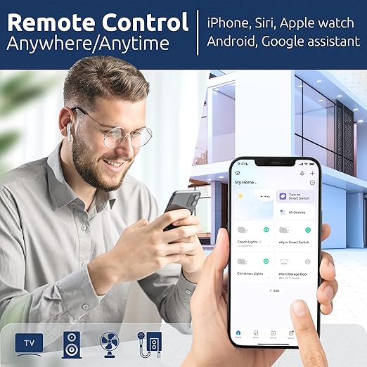 Smart Plug Energy Monitoring | Compatible with Alexa, Google Home Assistant, iPhone, Siri, Android, Power Tracking 15A 1800W, No Hub Required Energy Monitoring Outlet (Energy Monitoring, 4)