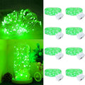 8Pack Fairy Lights Battery Operated, 7ft 20 LED 3 Modes Speed Twinkle Mini String Lights Waterproof Silver Wire Firefly Starry Lights for Mason Jars Wedding Party Christmas Decorations