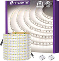 HitLights LED Strip Lights Neutral White 4000K, 16.4ft Premium High Density 24V Tape Light, 600 LEDs, 426 LM/FT, CRI 90+, IP30, Lighting for Kitchen, Cabinets, UL Listed (Power Source Not Included)