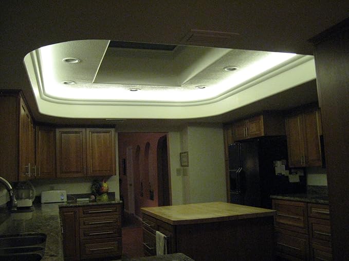 Inspired LED Cut and Connect Series | Super Bright - 18 LEDs per Foot | Cool White 6000 K | 9.5ft/ 3M | Flex LED Kit | Cut to Size DIY | Dimmable | Install in Minutes!