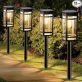 EXCMARK 12 Pack Solar Lights Outdoor Waterproof for Garden Pathway Walkway Driveway Yard Lawn Decorative Landscape Lighting. (Warm White Light, 12)