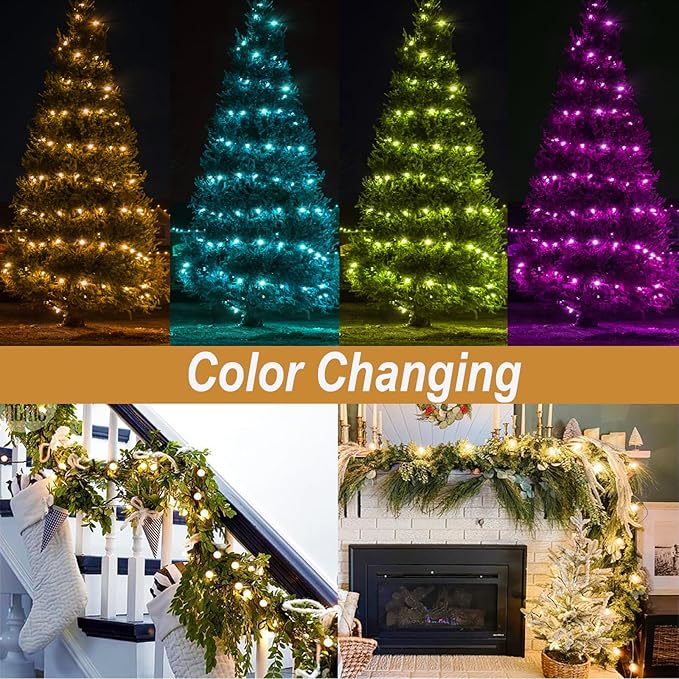Mocalido 20ft Color Changing Globe String Lights Indoor, 30 LED Hanging Colored Christmas Lights for Bedroom USB Powered with Remote, Fairy Lights Classroom, Camping Tent Decor