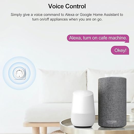 20A Tuya WiFi Smart Plug EU with Power Monitor Function Smart Life App Remote Control Socket Outlet -1 Pc