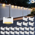SOLPEX Solar Fence Lights Outdoor 20 Pack, Solar Step Lights Waterproof Led Solares Light for Outdoor Stairs, Deck, Fence, Yard, Patio, and Balcony(Warm White)