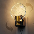 L LOHAS LED Night Lights Plug into Wall, Dusk to Dawn Sensor, 3000K Soft White LED, 180° Rotating Acrylic Bubble Nightlight, 0-100lm Adjustable Brightness, for Bedroom, Bathroom, Hallway