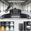 CINOTON Smart UFO LED High Bay Light 210W 29400lm, 2700K-6500K 1-100% Brightness Stepless Dimm Aluminum Shop Lights, ETL Listed Lighting for Garage Workshop, APP/Alexa/Remote Control, 120-277V, 1 Pack