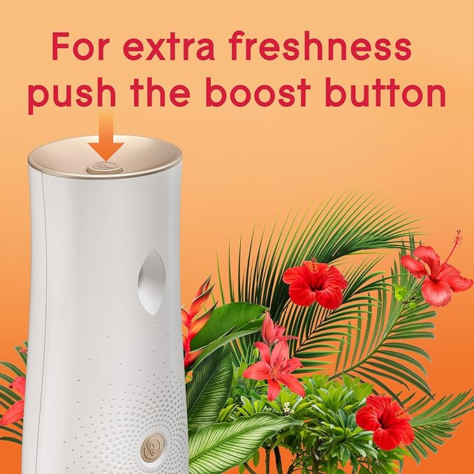 Glade Automatic Spray Refill, Air Freshener for Home and Bathroom, Hawaiian Breeze, 6.2 Oz