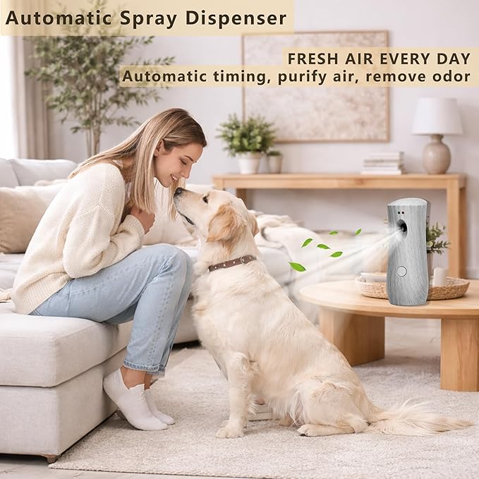 Automatic Air Freshener Spray Dispenser (2-Pack), Free Standing or Wall Mounted,Battery Operated Sprayer for Home, Indoor, Bathrooms, Offices, Hotels and Commercial Places (BHW-01)